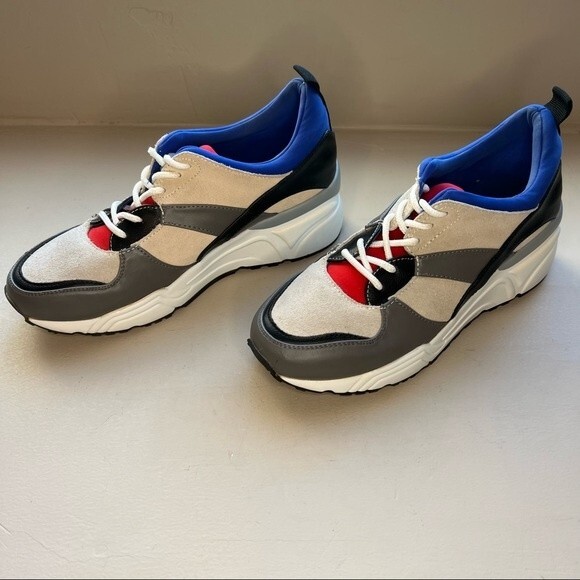 Steve Madden Envoy Multi-Color Chunky Lace Up  Sneaker Shoes  Women’s  8 - Picture 13 of 14